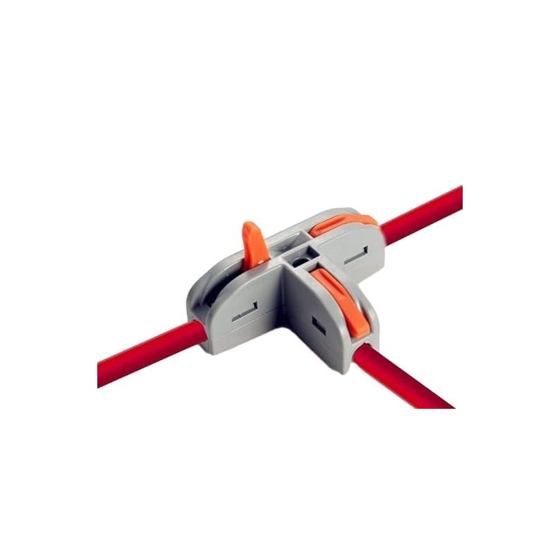 LuoQiuFa T-Shape Lever Nut Wire Connector, Compact Wire Conductor Connector,
