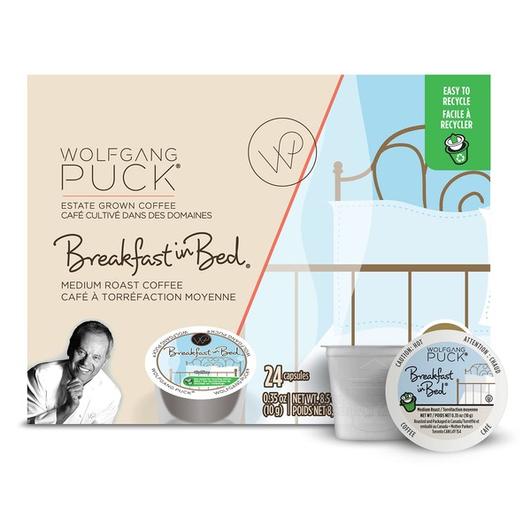 Wolfgang Puck Coffee Single Serve Capsules, Medium Roast, Compatible with
