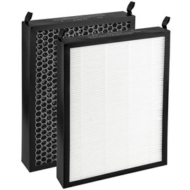 2 Pack HEPA/Carbon Combo Filter Replacement Compatible with NUWAVE OxyPure 47001, 47002, 47003, 47004, 47005, and 47006 Air Purifier