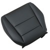 SecosAutoparts Driver Side Bottom Perforated Leather Replacement Seat Cover Black