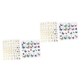 minkissy 2sets Nail Art Sticker Nail Stickers for Nail Art Manicure Paste Manicure Sticker Nail Art Paste 4pcs*2