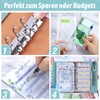 ANYUKE A6 Budget Planner, Financial Binder, Money Sleeves, Savings Book,