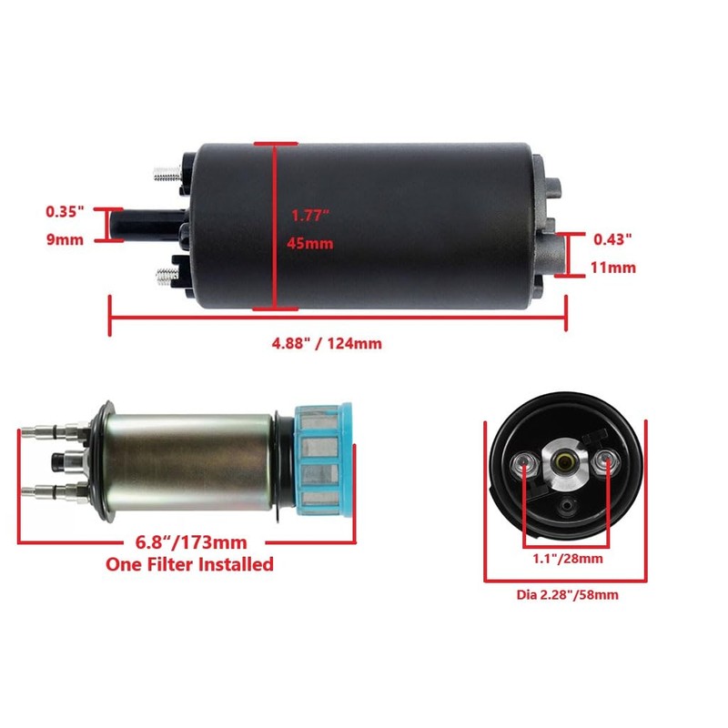 LLD_TK 66K-13907-00-00 65L-13907-00-00 67H-13907-00-00 EFI Fuel Pump Replacement for Yamaha