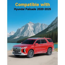 saleago Saleago in-Channel Window Rain Guards Fit for Hyundai Palisade 2020 2021 2022 2023 2024 2025 Extra Durable Window Deflectors Window Visors Vent Shades Vent Visors Car Accessories-4 pcs Q23