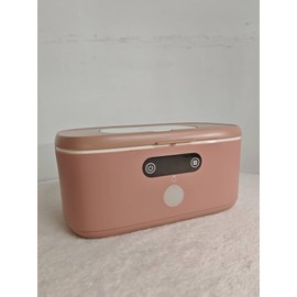 Wipe Wamer for Vehicle and Home Use, Baby Wet Wipes Dispenser and Diaper Wipe Warmer with Night Light,Temperature Display,No Need Water and Sponge, ℉ and ℃ Convertible (Pink, 110-240V)