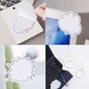 Pcxino 20Pads 600sheets Thought Cloud Sticky Notes,Talking Bubble Shape,Self-Stick Notes