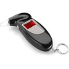 SQUADO Digitaler Alkoholtester, tragbar, LCD-Display, Hintergrundbeleuchtung, mit Schlüsselanhänger