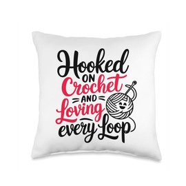 Crochet Crocheting Throw Pillow