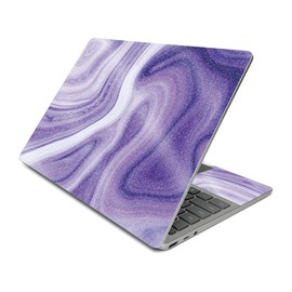MightySkins Glossy Glitter Skin Compatible With Surface Laptop Go (2020) - Lavendar Acrylic | Protective, Durable High-Gloss Glitter Finish | Easy to Apply, Remove, and Change Styles | Made in The USA