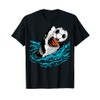 Soccer Shark Playing Ball Cool Animal Sports Lovers Gifts T-Shirt