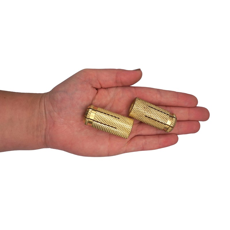 SKIR'CO (6 pcs) Brass Drop in Anchors M16 x 45