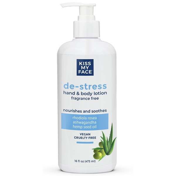 Kiss My Face De-Stress Hand & Body Lotion Fragrance Free