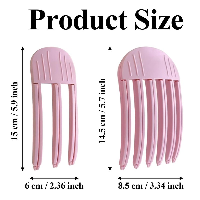 2Pcs Wind Shaping Styling Combs for Fluffy Bangs Instant No-Trace