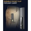 Yuspakone Rechargeable Flat EDC Flashlight - 600 Lumens White Light,