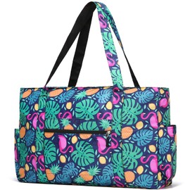 Outrip Extra Large Beach Bag and Totes for Family, XL Waterproof Pool Bag for Women with Zipper and Pockets - Great for Beach Travel Vacation
