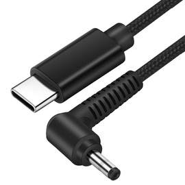 RAINSUNG USB C to 4.0 * 1.35mm Round Tip Charging Cable Converter Adapter for Asus Laptop Charger 90w 65w 45w Vivobook 15 Model Q504U Q302L X540S x540 UX330 UX330U UX360 (Male USB-C Input)