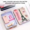 USHXVG 8 Pieces Metal Box With Lid, 2 Pieces Label