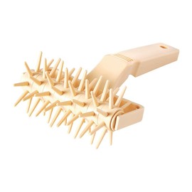 Gilberts 11.5 cm Plastic Food Service Pastry Roller Docker, White