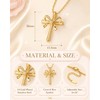 Shonyin Christian Cross Bow Necklace for Girls, Confirmation Gift for