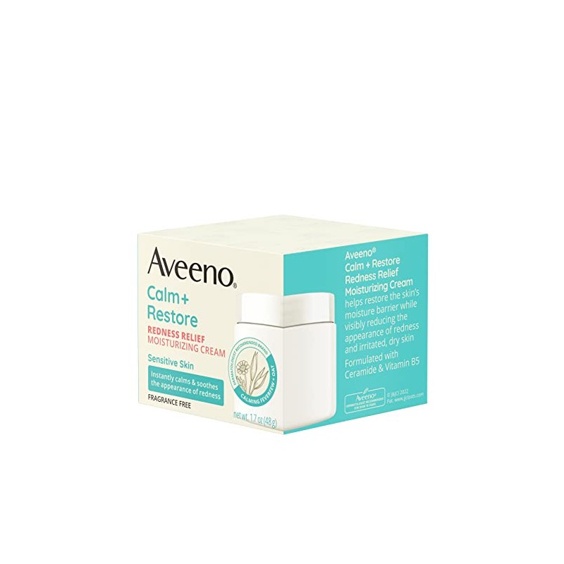 Aveeno Calm + Restore Redness Relief Moisturizing Cream, Daily Facial