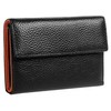 Samantha Look Genuine Leather Women's Casual Purse with Clip Closure