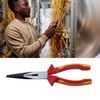8 Inch Insulated Nose Pliers High Voltage Resistant 1000V Chrome