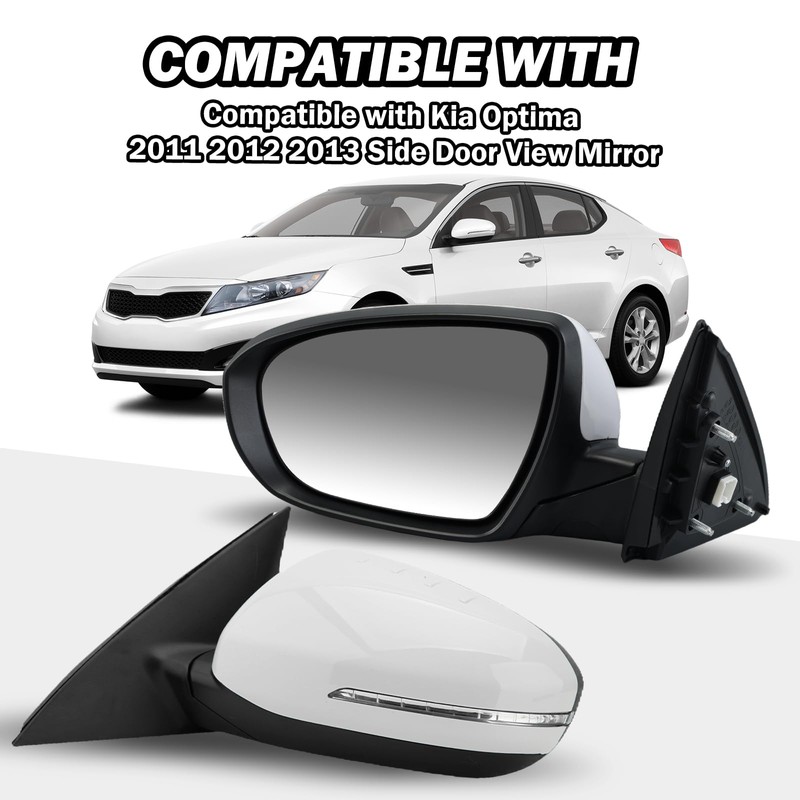 MOFOAP Driver Side Mirror Compatible with 2011 2012 2013 Kia