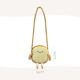 1 Piece Bread-Shaped Crossbody Bag, Creative Cute Shoulder Bag, Children'S Coin Purse, Clothing Accessories.