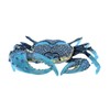 Kubla Craft Enameled Blue Crab Trinket Box, Accented with Austrian