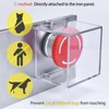 Strong Magnet Magnetic Push Button Switch Protective Cover Square 54