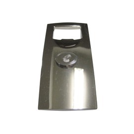 Silver Toned Oval Etched Sea Anemone Bottle Opener