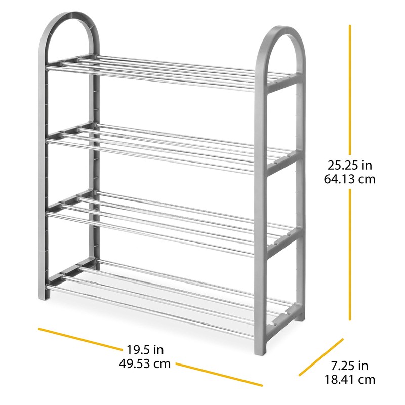 Whitmor 4-Tier Compact Closet Shelves - Gray