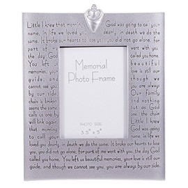 Roman Giftware Inc., Memorial Collection, 9.25" H Memorial Frame; 3.5X5,Religious, Inspirational, Durable (9x7x1)