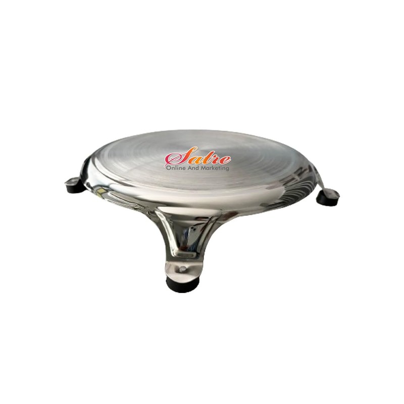 Stainless Steel Circular Board and Belan Rolling Pin for Kitchen