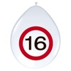 Folat - Traffic Sign Birthday Balloons 16 years - 12In