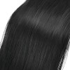 Coleta Postiza Clip swancooyu Extensiones Sintéticas Negro 55.9 cm
