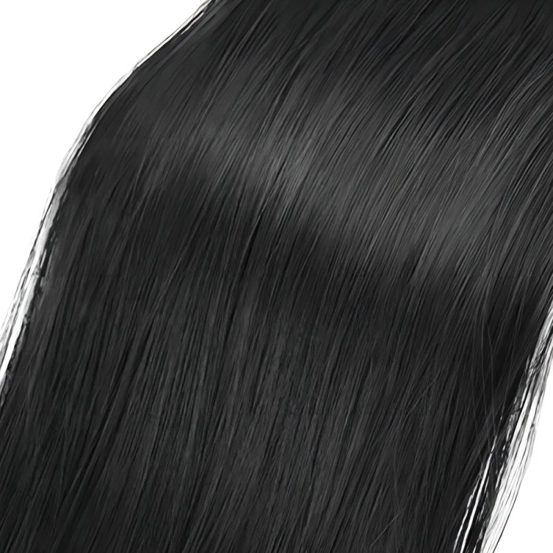 Coleta Postiza Clip swancooyu Extensiones Sintéticas Negro 55.9 cm