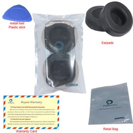 Poyatu Earpads Compatible for Skullcandy Hesh 2 Hesh2 Bluetooth Wireless Over-Ear Headphones Replacement Ear Cushions Earbuds Ear Pads Repair Parts (Black1)