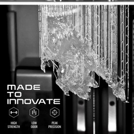 HATCHBOX 8K 3D Printer Resin Pro, High Precision Low Odor UV Curing 405nm Photopolymer 3D Printing Resin Liquid for LCD DLP Printing, 1000g Clear