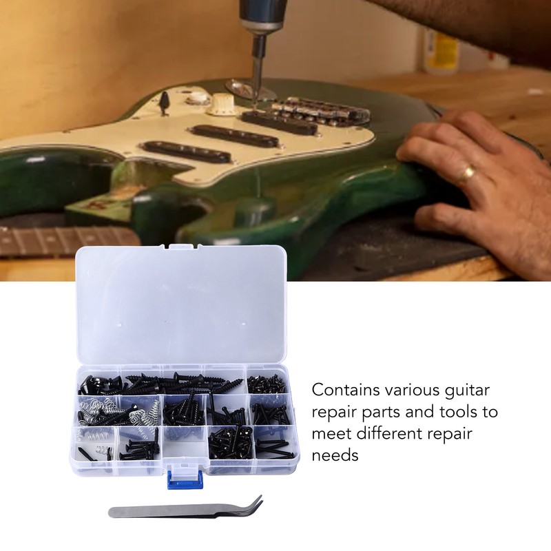 Guitar Repair Screw Kit Electric Acoustic Guitar Mounting Screws Strap