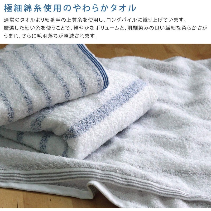 Imabari Towels, Face Towels, Set of 4, Soft, Instantly Absorbent,