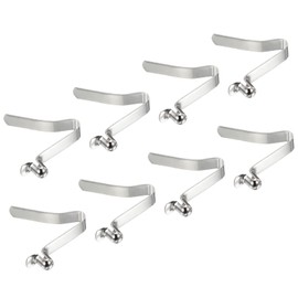 PATIKIL 8x6mm Kayak Paddle Snap Pole Push Button Spring Clip Steel Hollow Button Locking Tube Single Pin Awning Tent Pole for Camping