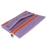 Tsumori Chisato Long Wallet Flap Long Wallet Embossed Mesh, lavender,