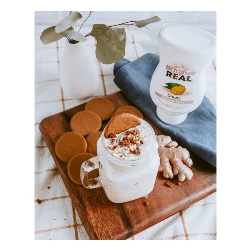 Ginger Reàl Infused Exotics, Ginger Infused Syrup, 16.9 FL OZ