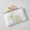 CafePress Carrot Calico Rabbit Zipper Makeup Pouch, 8.5"x6"