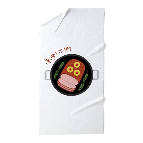 CafePress Ham It Up 30"x60" Absorbent, Soft Beach Towel