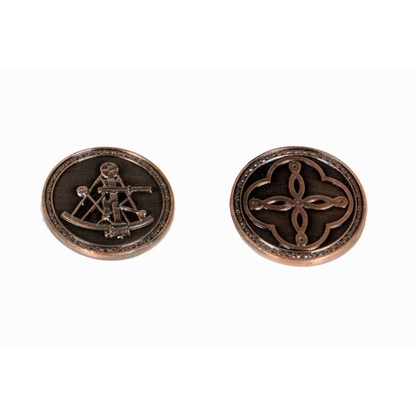 The Broken Token - Pirate Copper Fantasy Coin - 25mm