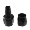 2 x Aluminium Fitting Straight AN10 Black Hose Connection Screw