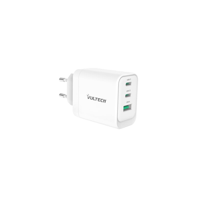 VulTech CC65-2C1A Universal Charger Notebook Smartphone Tablet 65W GaN USB