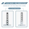 LAICCUM 4 Pack Strut Post Bases for Single Channel 1